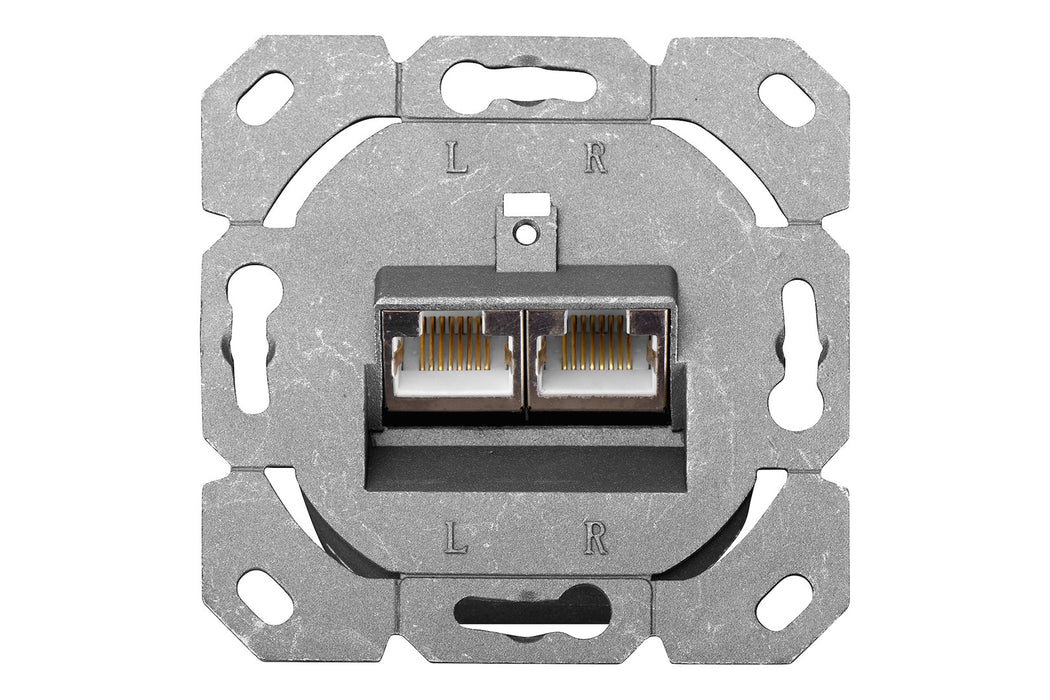 Digitus CAT 6, Class E, wall outlet, shielded, surface mount