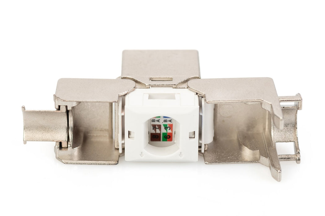Digitus CAT 6A Keystone module, shielded, tool-free mounting connection