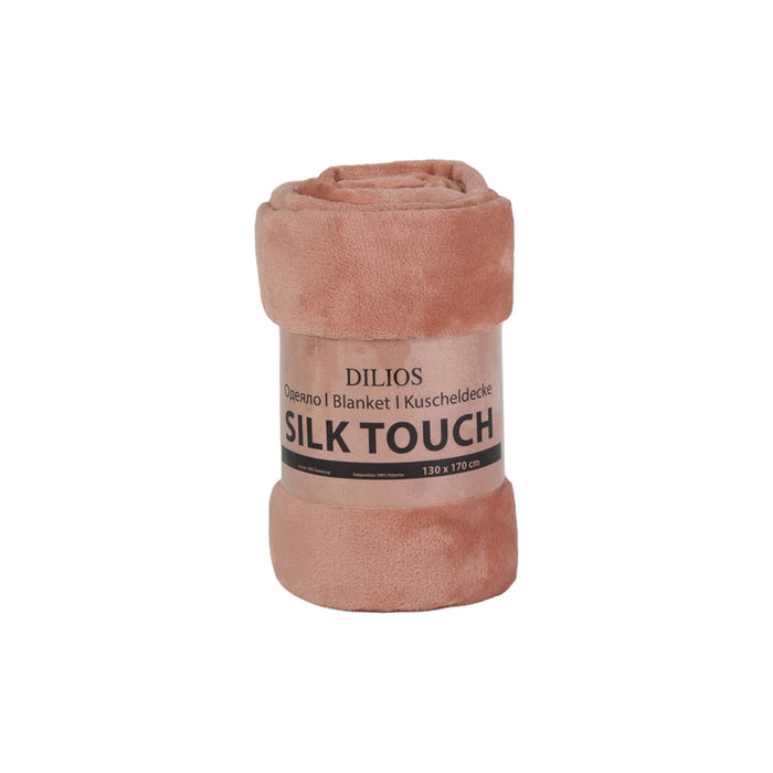 BLANKET DILIOS SILK TOUCH 130X170 CM PEACH