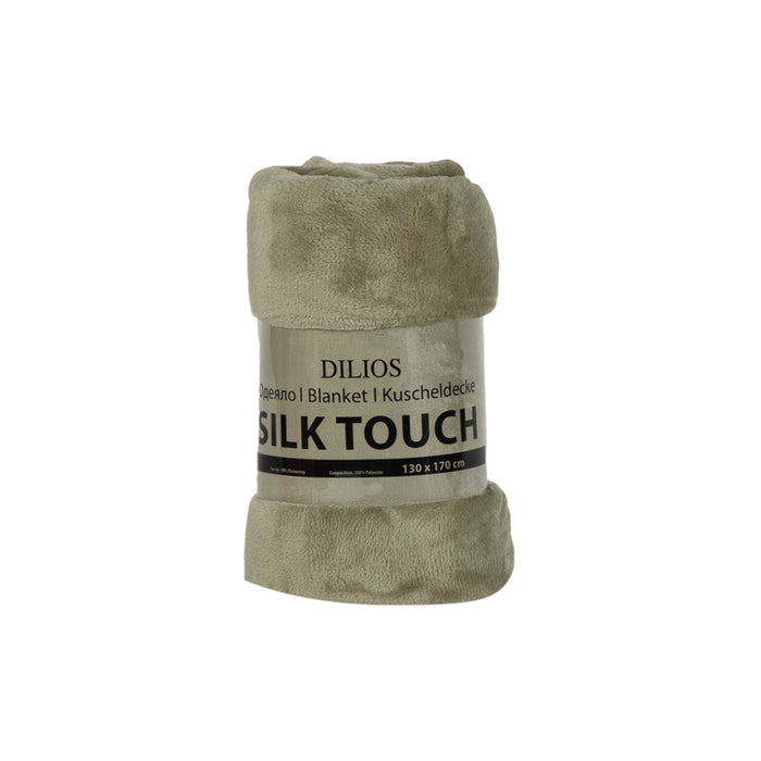 BLANKET DILIOS SILK TOUCH 130X170 CM GREEN