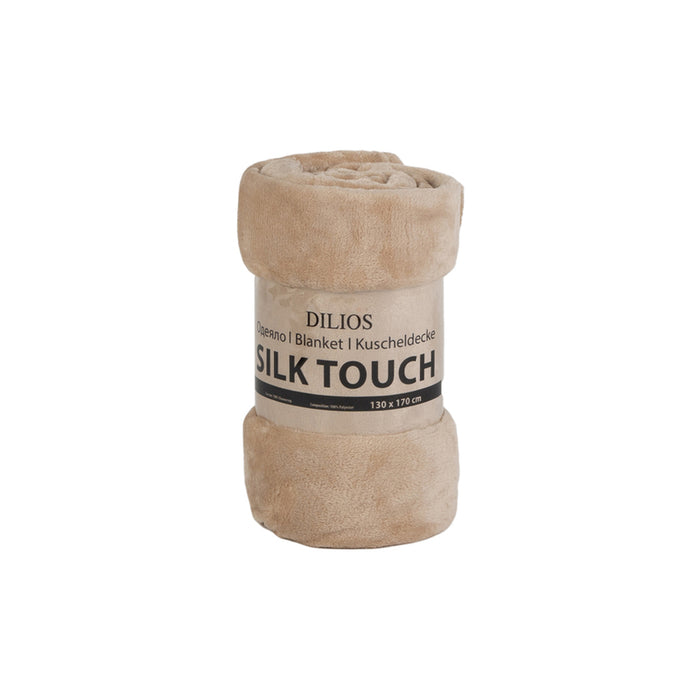 BLANKET DILIOS SILK TOUCH 130X170 CM BEIGE