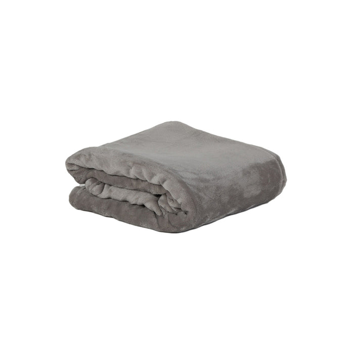 BLANKET DILIOS SILK TOUCH 130X170 CM GRAY