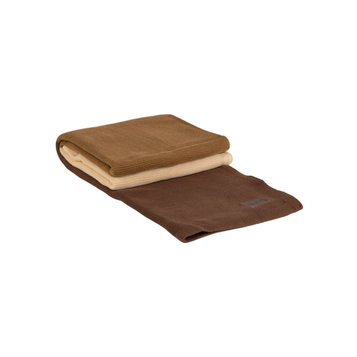 BLANKET DILIOS AMELIA 120X175 CM BROWN