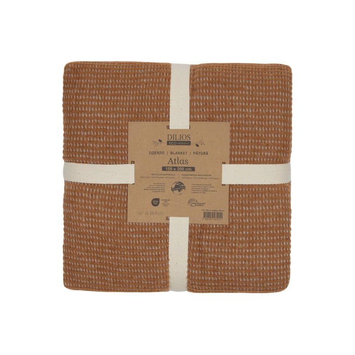 BLANKET ATLAS DILIOS 150X200 CM BROWN