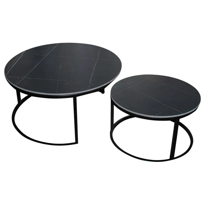 DINING TABLE WITH STONE SET OF 2. BLACK - Маси<<<Кухненски мебели<<<Кухня<<<Praktiker&&&Маси<<<Мебели и обков<<<Мебели