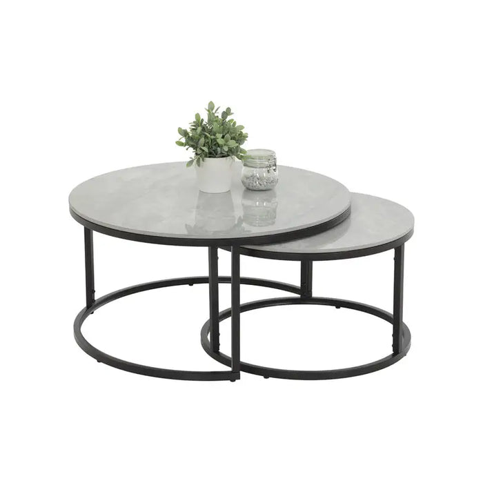 DINING TABLE WITH STONE SET OF 2. GRAY - Маси<<<Кухненски мебели<<<Кухня<<<Praktiker&&&Маси<<<Мебели и обков<<<Мебели и