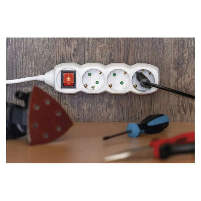 DISCONNECTOR 3M 5 SOCKETS EMOS AND KEY 16A - Разклонители и адаптери<<<Електроматериали<<<Praktiker&&&Разклонители и