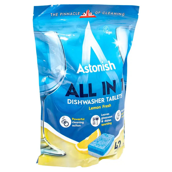 DISHWASHER TABLETS 42 PCS ASTONISH - Почистващи препарати<<<Домашни потреби<<<Кухня<<<Praktiker