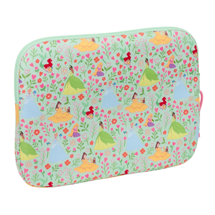 Laptop Cover Disney Princess Bloom Green Pink 15,6'' 39,5 x 27,5 x 3,5 cm