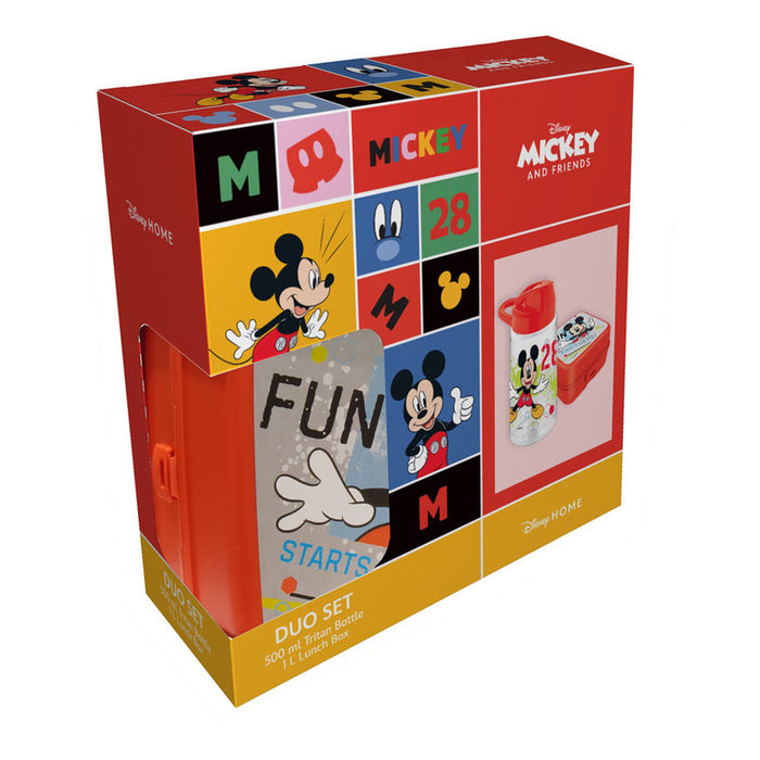 FOOD BOX WITH 500 ML MICKEY DISNEY BOTTLE
