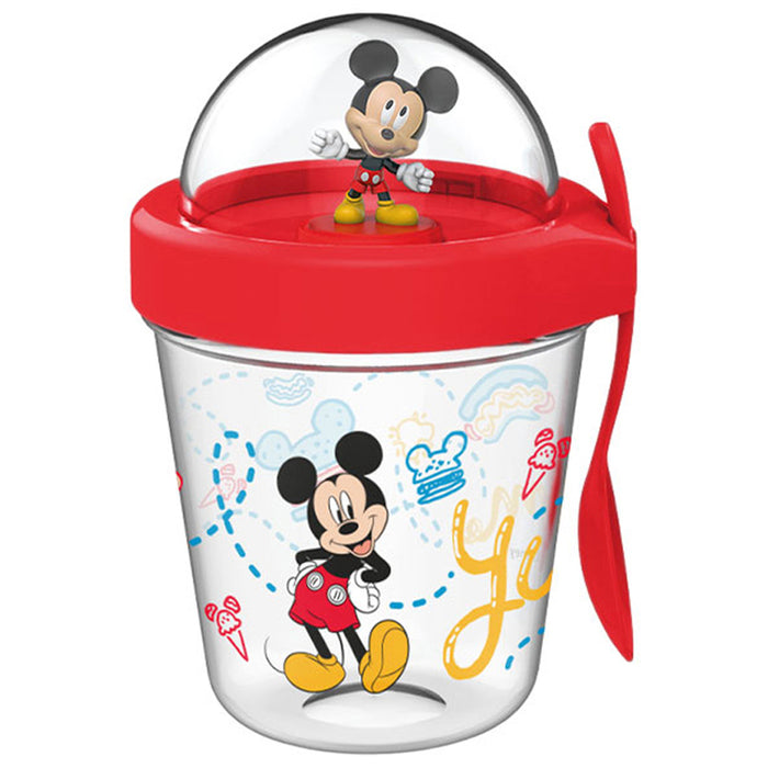 SET OF GLASS WITH FIGURE + MICKEY DISNEY BOARD GAME