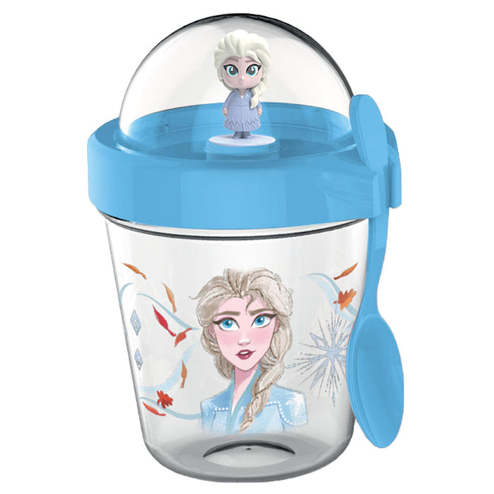 SET OF GLASS WITH FIGURINE + ELSA DISNEY BOARD GAME