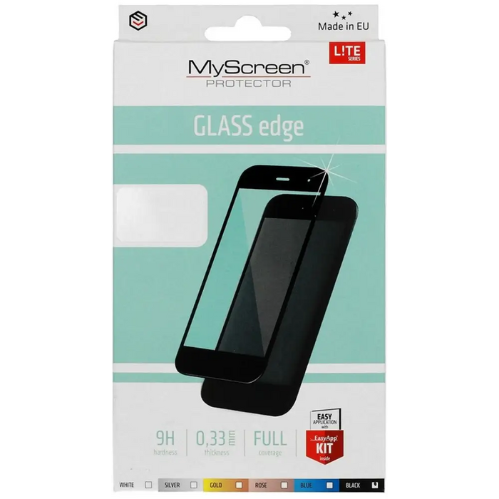 Display protector MY SCREEN Lite glass Edge Full protector for Motorola Moto G10 black - Аксесоари за