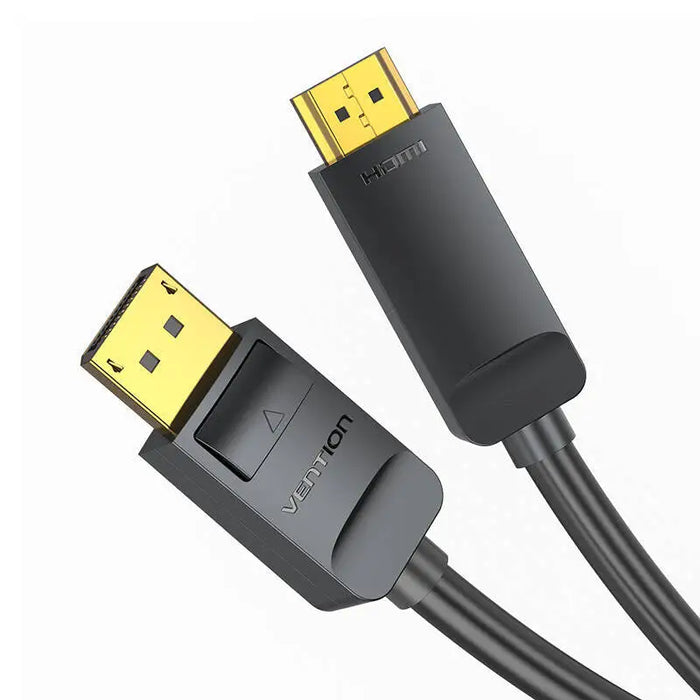 DisplayPort 1.2 to HDMI 1.4 Cable Vention HAGBH 2m 4K 30Hz (Black) - Video cables<<<Cables<<<IT