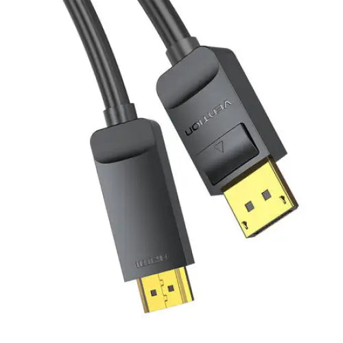 DisplayPort 1.2 to HDMI 1.4 Cable Vention HAGBH 2m 4K 30Hz (Black) - Video cables<<<Cables<<<IT