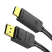 DisplayPort 1.2 to HDMI 1.4 Cable Vention HAGBI 3m 4K 30Hz (Black) - Video cables<<<Cables<<<IT