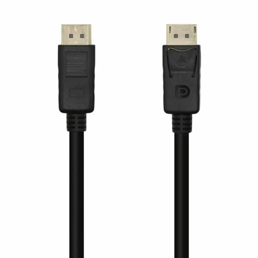 DisplayPort Cable Aisens A124-0455 Black 1 m - Компютър Кабели и адаптери<<<Компютри| Електроника<<<BigBuy&&&Кабели