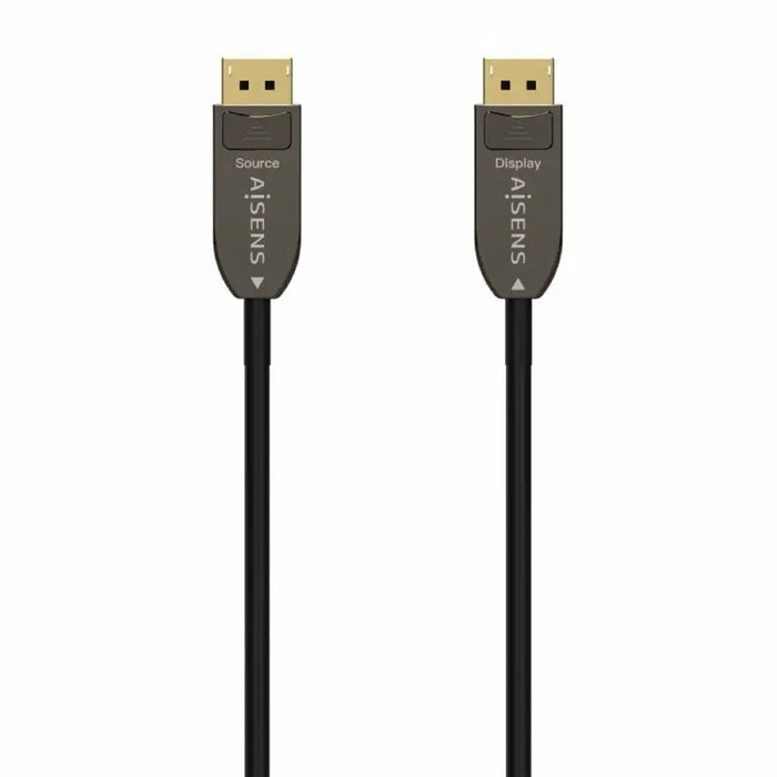 DisplayPort Cable Aisens A155-0610 Black 50 m - Компютър Кабели и адаптери<<<Компютри| Електроника<<<BigBuy&&&Кабели