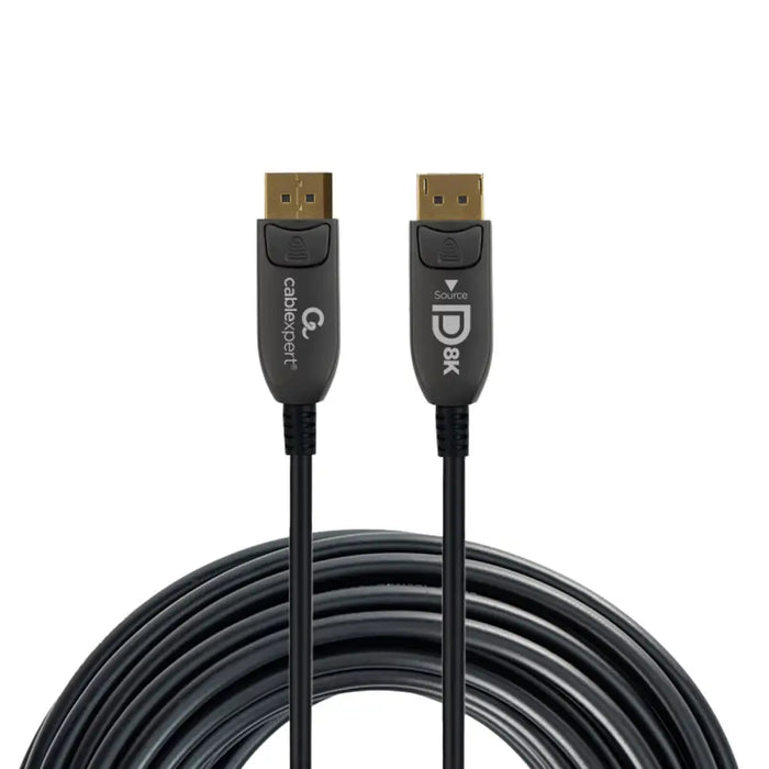 DisplayPort Cable GEMBIRD CC-DP8K-AOC-10M Black - Компютър Кабели и адаптери<<<Компютри| Електроника<<<BigBuy&&&Кабели