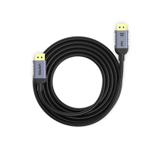 DisplayPort Cable Unitek C1628GY01-2M Black Grey 2 m - Кабели DisplayPort<<<Компютър Кабели и адаптери<<<Компютри|