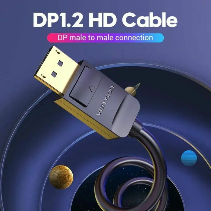 DisplayPort Cable Vention VEN-CAB HACBI Black 3 m - Компютър Кабели и адаптери<<<Компютри|