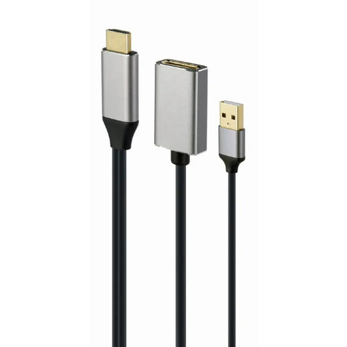 DisplayPort to HDMI Adapter GEMBIRD A-HDMIM-DPF-02 Black 4K Ultra HD - Компютър Кабели и адаптери<<<Компютри|