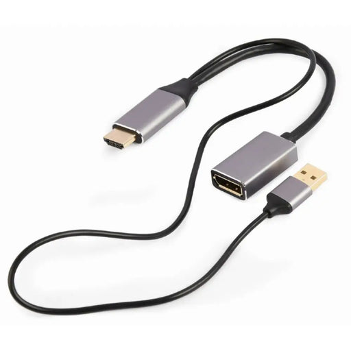 DisplayPort to HDMI Adapter GEMBIRD A-HDMIM-DPF-02 Black 4K Ultra HD - Компютър Кабели и адаптери<<<Компютри|