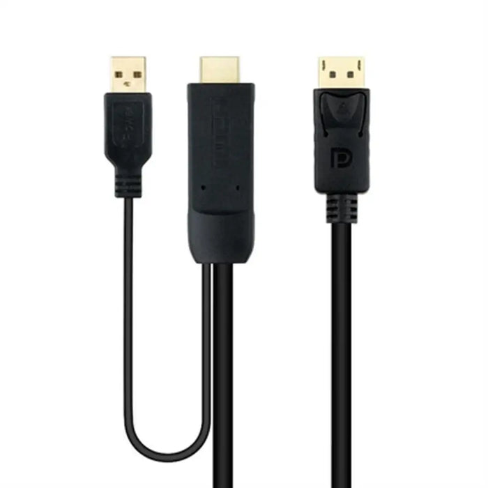 DisplayPort to HDMI Cable NANOCABLE 10.15.4352 Black 1,8 m 4K Ultra HD - Компютър Кабели и адаптери<<<Компютри|
