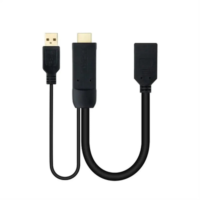 DisplayPort to HDMI Cable NANOCABLE 10.16.0205 Black 20 cm 4K Ultra HD - Компютър Кабели и адаптери<<<Компютри|