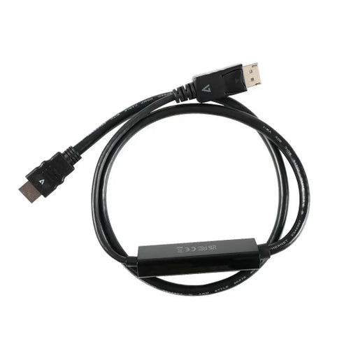 DisplayPort to HDMI Cable V7 V7DP14HDMI21-1M-BLK - Компютър Кабели и адаптери<<<Компютри| Електроника<<<BigBuy&&&Кабели