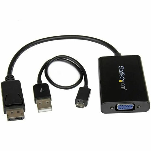 DisplayPort to SVGA adapter Startech DP2VGAA Black - Компютър Кабели и адаптери<<<Компютри|
