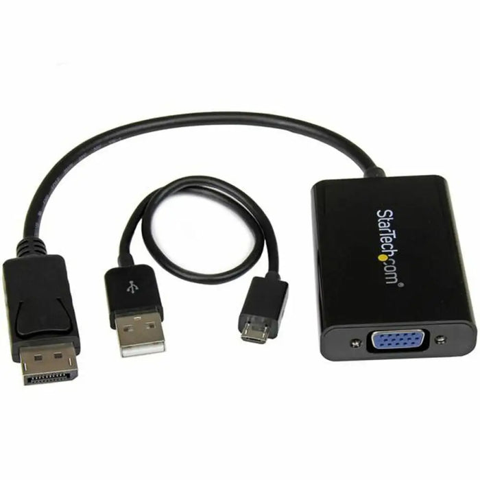 DisplayPort to SVGA adapter Startech DP2VGAA Black - Компютър Кабели и адаптери<<<Компютри|