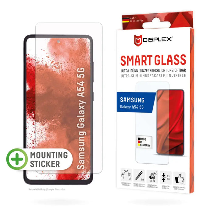 Дисплей протектор Displex Samsung A54 5G Smart Glass Folio 2D 01805 - Аксесоари за смартфон<<<Телефони и