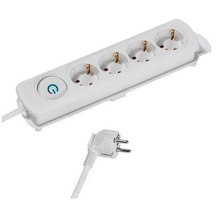 DISTRIBUTOR WITH CABLE VIVANCO 4 GN. WITH KEY 2.5M 37645 - Разклонители и