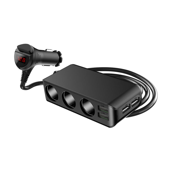 CHARGER 12V DIVA 3xSOCKET SPLIT/4xUSB
