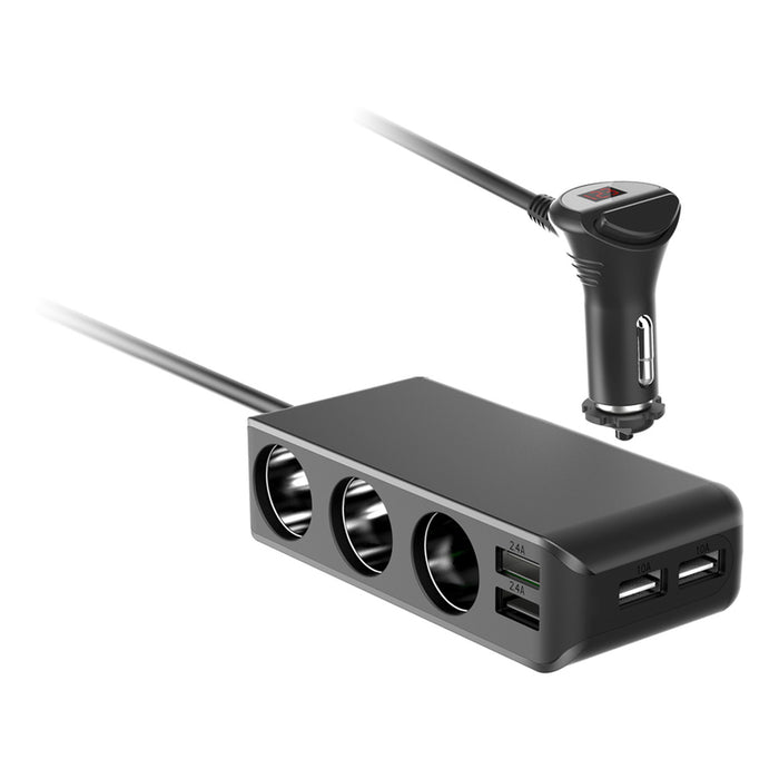 CHARGER 12V DIVA 3xSOCKET SPLIT/4xUSB