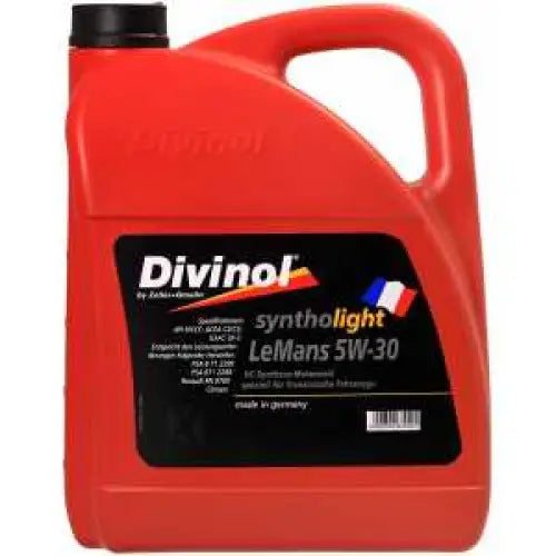DIVINOL SYNTHOLIGHT LEMANS 5W-30 5L - АВТОМОБИЛНИ МАСЛА<<<MaxCar