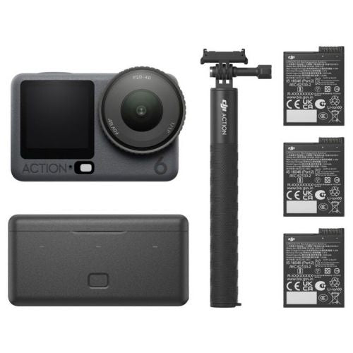 DJI Osmo Action 6 Adventure Combo Action Camera 40 MPx 4k 120fps Black EU (CP.OS.00000506.03)
