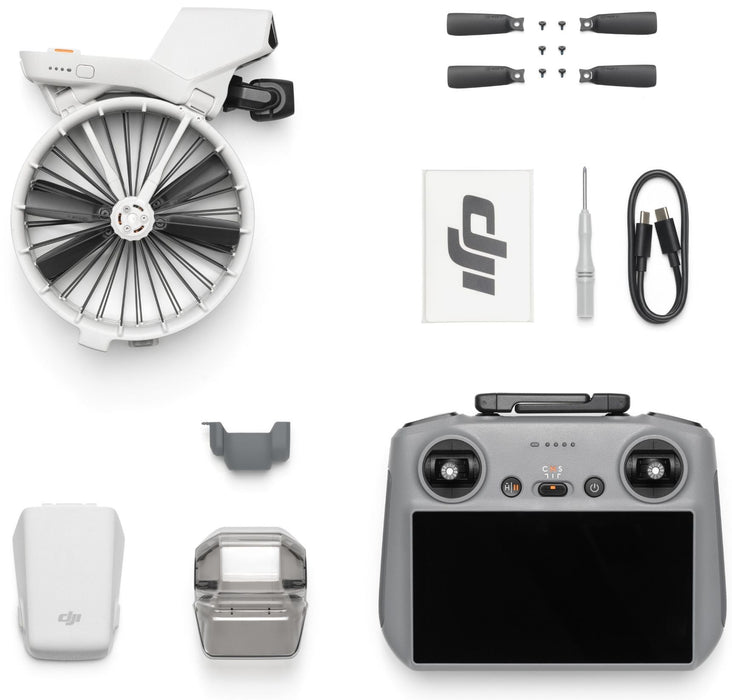 DJI Drone Flip with 48 MPx 100 fps Camera with DJI RC2 Remote Controller, Light Gray EU (CP.FP.00000180.01)