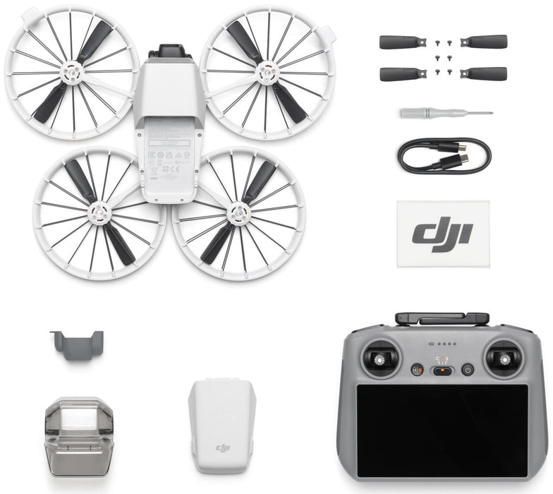DJI Drone Flip with 48 MPx 100 fps Camera with DJI RC2 Remote Controller, Light Gray EU (CP.FP.00000180.01)