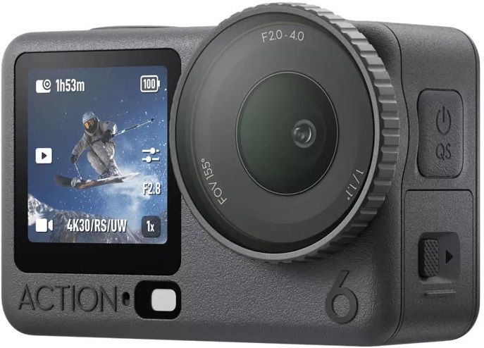 DJI Osmo Action 6 Adventure Combo Action Camera 40 MPx 4k 120fps Black EU (CP.OS.00000506.03)
