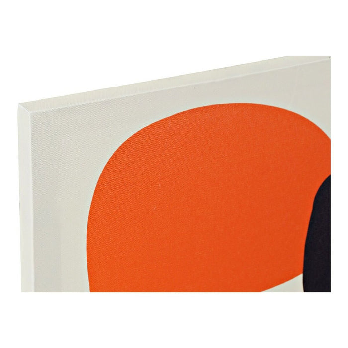 Canvas DKD Home Decor Circle Art Pinewood Canvas 40 x 1,8 x 50 cm