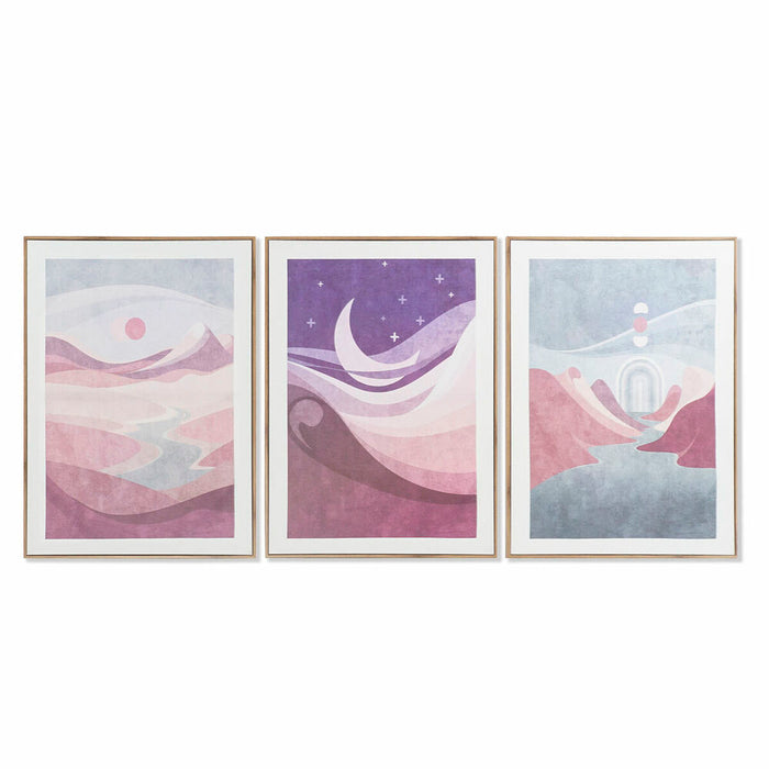 Canvas DKD Home Decor Canvas MDF Wood 50 x 3 x 70 cm