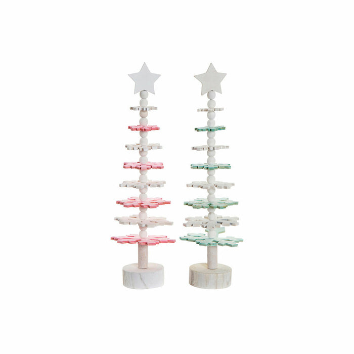Christmas Tree DKD Home Decor MDF Wood (2 pcs) (11 x 11 x 41 cm)
