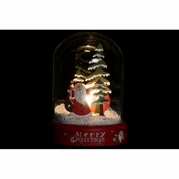 Christmas bauble DKD Home Decor Resin Crystal Father Christmas (2 pcs) (9 x 9 x 11 cm)