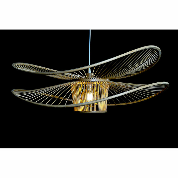Ceiling Light DKD Home Decor Natural Bamboo 50 W 80 x 80 x 29 cm