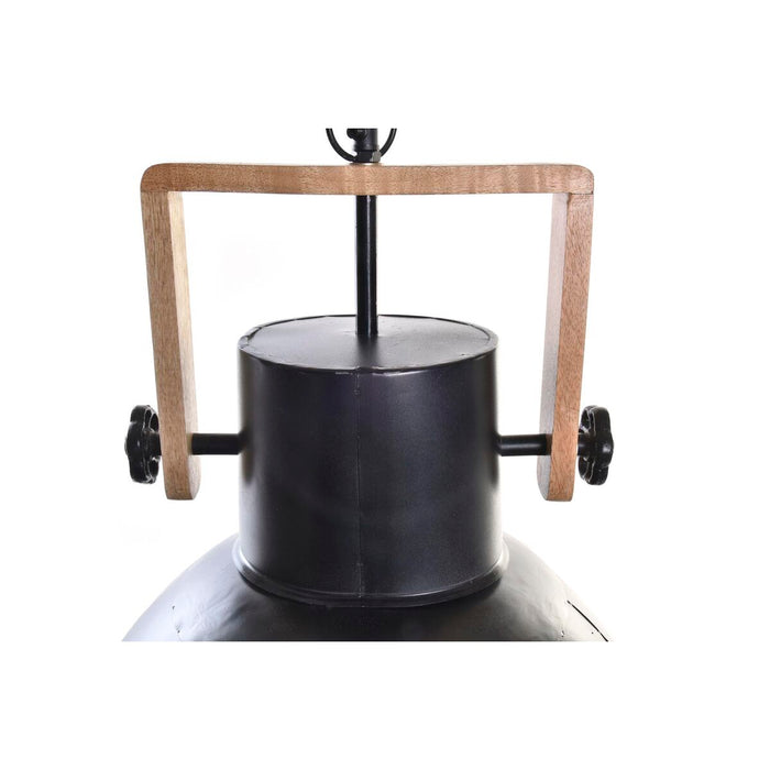 Ceiling Light DKD Home Decor Brown Black Metal Mango wood 50 W 40 x 40 x 49 cm