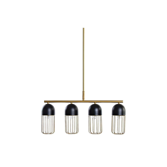 Ceiling Light DKD Home Decor Black Golden 220 V 50 W (60 x 11 x 26 cm)