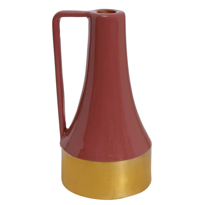 Candleholder DKD Home Decor Metal Lacquered (11 x 11 x 20 cm) (2 Units)