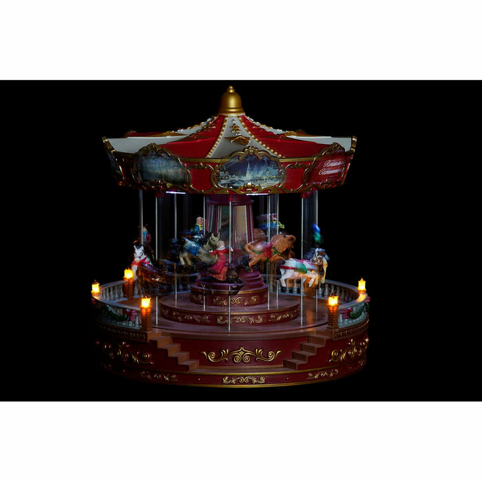 Christmas bauble DKD Home Decor LED Light Movement Musical Multicolour PVC Resin 30 x 30 x 30 cm